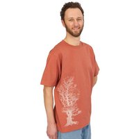 Life-Tree Organic Fairwear Shirt Men Organic Fairwear Heavy Herritage Pine Tree | Braun