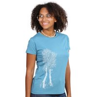 Life-Tree Bamboo Fairwear Shirt Women Birke | Blau/Grün
