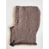 PANAPUFA Handgestrickte Balaclava Kapuze – 100 % Merinowolle