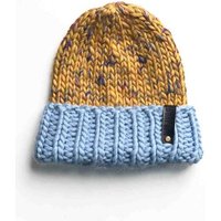 PANAPUFA Handgestrickte Chunky Beanie – Seide Merinowolle - Mehrfarbig