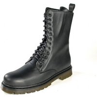 Fairticken ALVORA HIGH vegane 12 Loch All-Year Stiefel Unisex (schwarz)