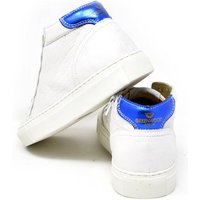 Greenwood Berlin GWB Sneaker Unisex Base high weiß - metallicblau