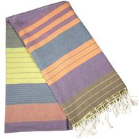 Karawan authentic Fouta – Hammamtuch mit Jacquard-Struktur aus Bio-Baumwolle