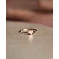 lille mus Ring 'Herz' 925 Silber / vergoldet