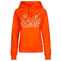 HANDGEDRUCKT "Wilde Wiese" Frauen Hoody Neutral