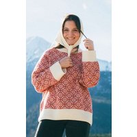 Kopyto BARIBAL - Damen Oversize-Stickpullover Beskiden-Muster 100% Merinowolle RWS