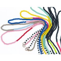 renna deluxe Handykette aus Holzperlen, Crossbody lang, verschiedene Farben