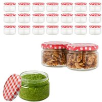 mikken kleine Einmachgläser 250 ml mit Deckel TO82 Marmeladengläser Einkochgläser