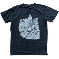 ilovemixtapes Fuchs 2.0 Unisex T-Shirt – Minimalistisches Linienmotiv, handbedruckt in Frankfurt