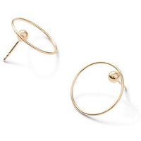 Jonathan Radetz Jewellery Stecker EFFECT, Gold 585, 14 Karat, Durchmesser 20 mm, Handmade in Germany, JRJ