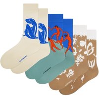 KUNSTSOKKEN Kunst Socken Set - Nahtlose Bunte Socken aus Bio-Baumwolle Mix - Witzige Socken Lustige Socken Verrückte Socken