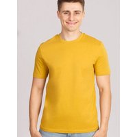 Life-Tree Organic Fairwear Shirt Men Basic | Burgund/Natur/Gelb