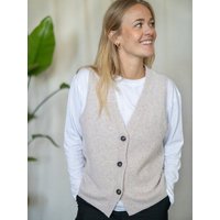 FUXBAU Frauen Merino Strickweste
