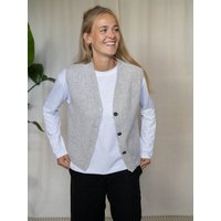 FUXBAU Frauen Merino Strickweste