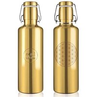 soulbottles soulbottle steel light – flower of life gold