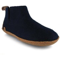 WoolFit Yeti Filzboots hohe Hausschuhe mit Naturgummisohle, handgefilzt aus 100% Wolle