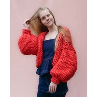 PANAPUFA 100% MERINO Chunky wolle Strickjacke