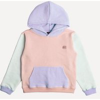 Trendsplant Kid's Color Block Hoodie Pale Pink