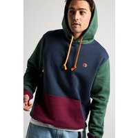 Organic Color Block Hoodie Trendsplant Blue