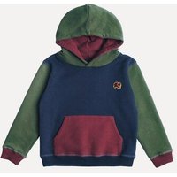 Kid's Color Block Hoodie Trendsplant Blue