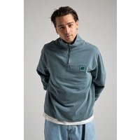 Trendsplant Sauce Pigment Dyed Quarter Zip Sweatshirt Elm Green