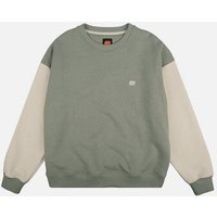 Trendsplant Women's Color Block Oversized Sweatshirt Iron Veil