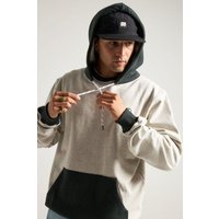 Trendsplant The Hooded Oversized Sweatshirt Warm Heather Grey/Scarab