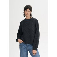 MELA Zopfmuster Strickpullover Style SAMAIRA aus 100% Bio-Baumwolle