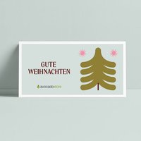 Avocado Store Wunschbetrag Gutschein als druckfähige PDF per E-Mail ab 10€ - Gute Weihnachten