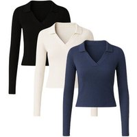 GORG 3er Set Damen Bluse – Bio-Baumwolle & superweiches Modal