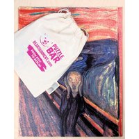 PUZZLE BÄR Holzpuzzle „Edvard Munch - Der Schrei“, Teile im Labyrinth-Schnitt