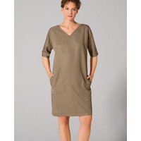 HempAge Kurzarm-Kleid 100% Lyocell (auf Hanf-Basis) Casual Fit