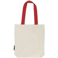 Neutral® Baumwolltasche Einkaufstasche Shopper Kontrastfarbene Henkel