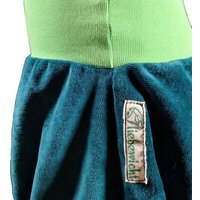 Yogahose Pumphose liebewicht Bio Nicki petrol Bündchenfarbe nach Wahl