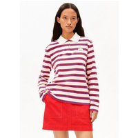 ARMEDANGELS STRIPE POLO Damen Longsleeve Polo aus Bio-Baumwolle