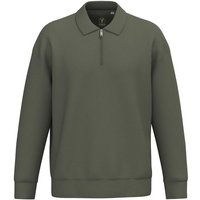 YTWOO Unisex-Sweatshirt mit Zipper und Polokragen