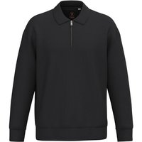 YTWOO Unisex-Sweatshirt mit Zipper und Polokragen