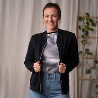 Vresh Clothing Velia - Zip Weste aus Biobaumwolle