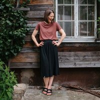 Vresh Clothing Velipa - Midi Rock mit TENCEL (TM) Lyocell