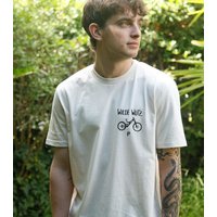 päfjes MTB Fahrrad T-Shirt | Wilde Wutz Tiermotiv Shirt | Geschenk für Downhill |Siebdruck | Fair Wear Baumwolle | Fullfacehelm Fully |