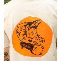 päfjes MTB Fahrrad T-Shirt | Wilde Wutz Tiermotiv Shirt | Geschenk für Downhill |Siebdruck | Fair Wear Baumwolle | Fullfacehelm Fully |