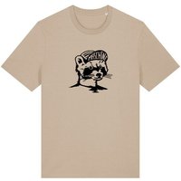 päfjes Waschbär die Maschine Fahrrad Gravel - Unisex Männer Bio Unifarben T-Shirt