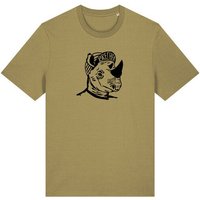 päfjes Nashorn der Brecher Fahrrad Gravel - Unisex Männer Bio Unifarben T-Shirt
