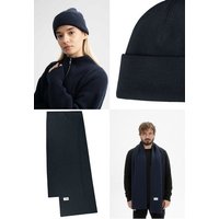 MELA Bundle Feinstrick Mütze HIMMAT + Jacquard Schal ASMEE
