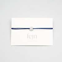 fejn jewelry Armband 'satin disc' mit farbigen Textilband