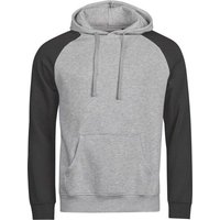 TeeJays Herren Hoodie Kapuzenpullover Sweater Two Tone Bio - Baumwolle bis 3XL Hoody