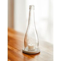 MaBe Wein Windlicht passend für jeden Tisch, Sideboard, Tresen - egal ob innen oder außen