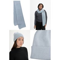 MELA Bundle Strickmütze KALI + Rippstrick Schal NAGNA