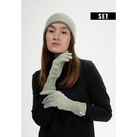 MELA Bundle Feinstrick Mütze HIMMAT + Strick Handschuhe RISHI