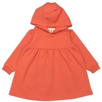 Kinder Kapuzenkleid GOTS zertifiziert – Orange, Langarm, weich & bequem | von Walkiddy
